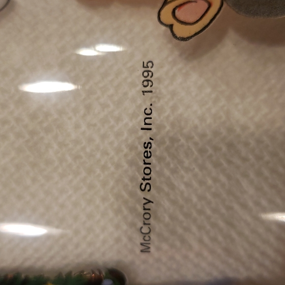 VINTAGE COCA-COLA Christmas  Glasses Glass set 6 SANTA UNDER TREE Mccory stores - Picture 6 of 6